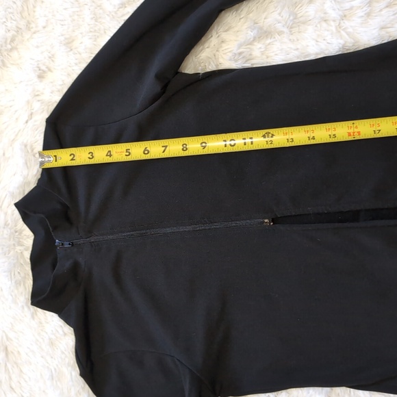 Blackmilk Warm Avant Cardigan Half Zip Split Front Sweater - Black - Picture 13 of 14